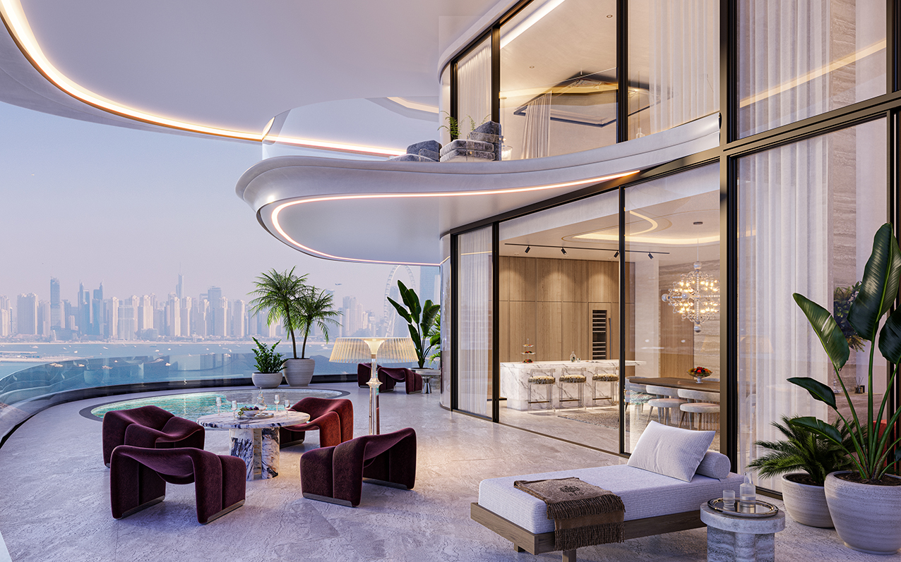 First look at the Interior and Exterior Design of SLS Residences at Palm Jumeirah