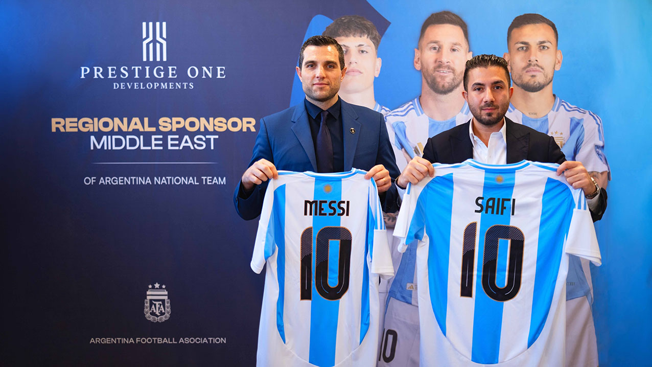Argentina FA and Prestige One Sign Middle East Sponsorship
