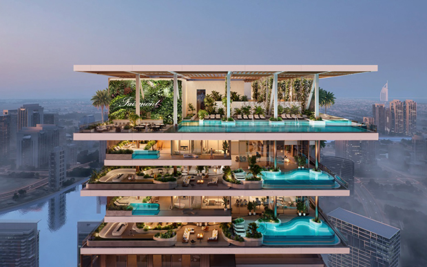 SOL Properties and Fairmont Hotels & Resorts Reveal Downtown Dubai’s Exclusive 20,000-Square-Foot Triplex Sky Mansion